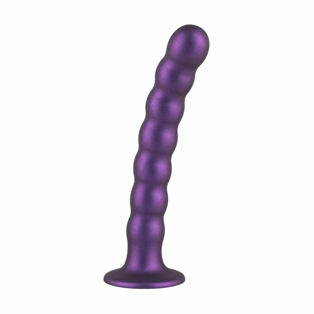 No-Parts Metallic Purple - anatomiczny model silikonowy z przyssawką 17 cm — zdjęcie 10