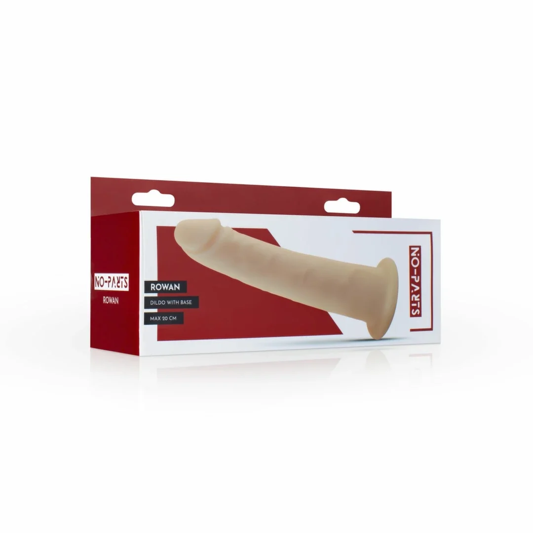 NO-PARTS Rowan 20 cm - silikonowy model intymny z przyssawką — zdjęcie 8