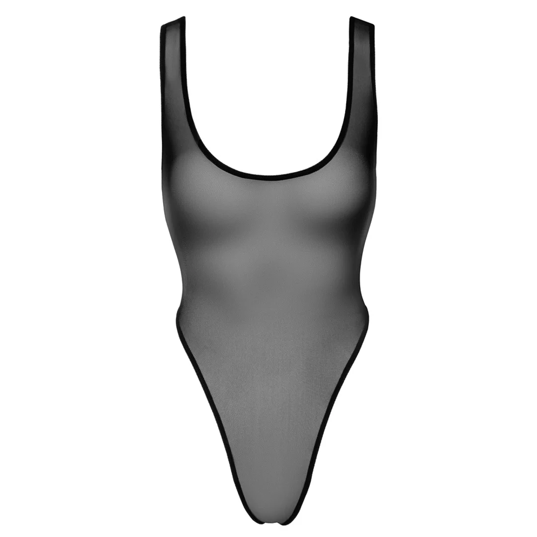 Noir Body Powernet Czarne XL - Połprzezroczysty, Wycięty Kroj — zdjęcie 5