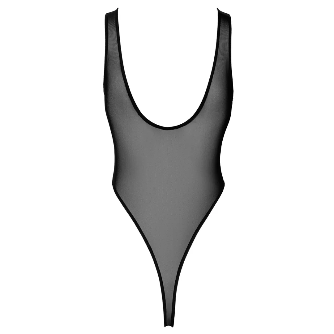 Noir Body Powernet Czarne XL - Połprzezroczysty, Wycięty Kroj — zdjęcie 6