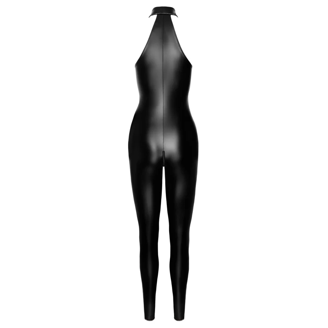 Noir Bodywear Kombinezon Powerwetlook XL Czarny Z Kryształkami — zdjęcie 7