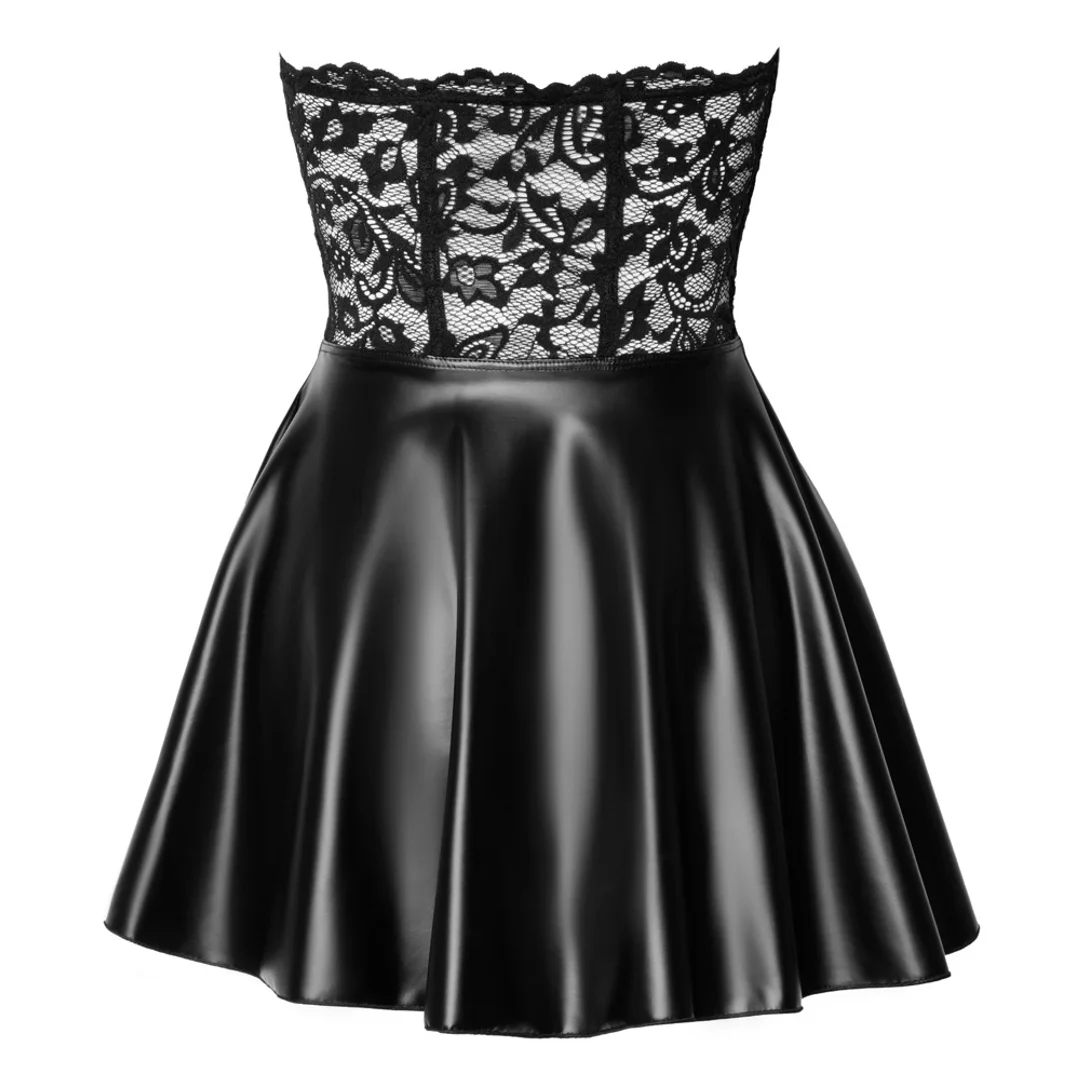 Noir Dress XL - Krotka sukienka gorsetowa bez ramiączek czarna — zdjęcie 7