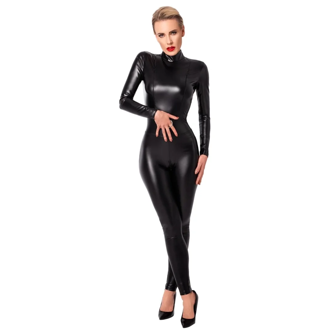 Noir Handmade Kombinezon Czarny XL z Kołnierzem i Ozdobnym Pierścieniem — zdjęcie 2