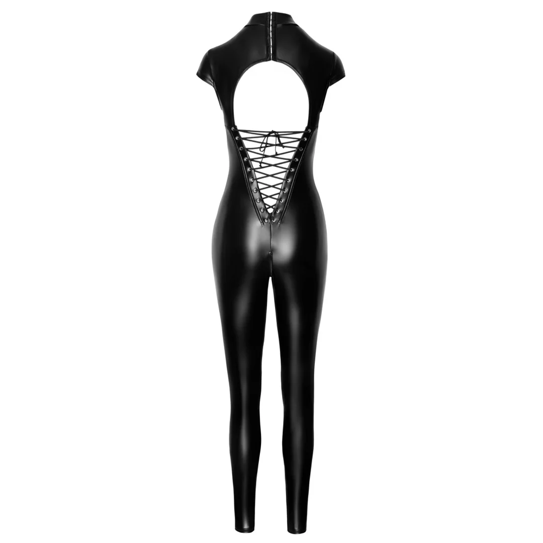 Noir Handmade Kombinezon Powerwetlook Czarny M Krotki Rękaw — zdjęcie 8