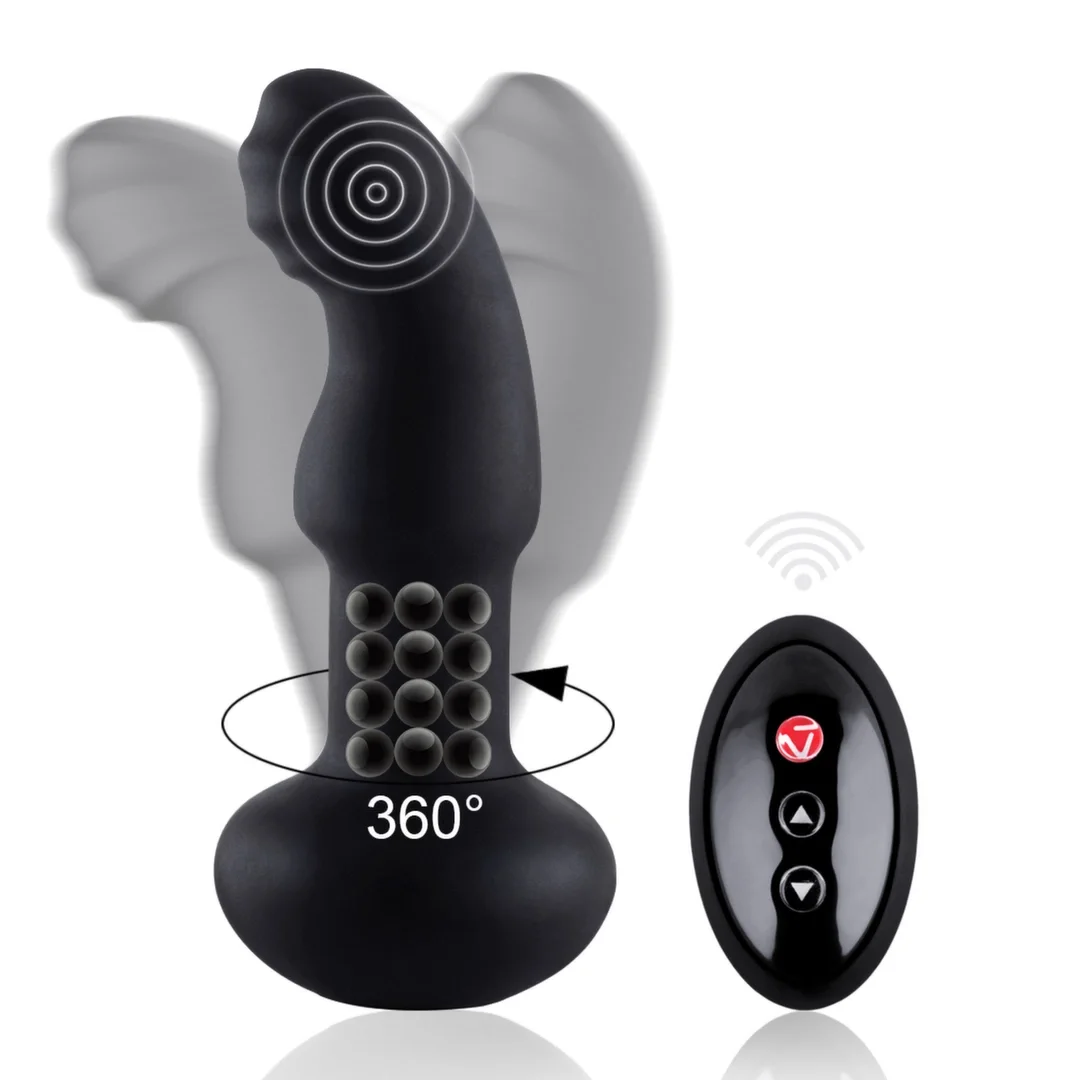 Nomi Tang Pluggy RC silikonowy masażer zdalny, 15,3 cm, USB, czarny — zdjęcie 3