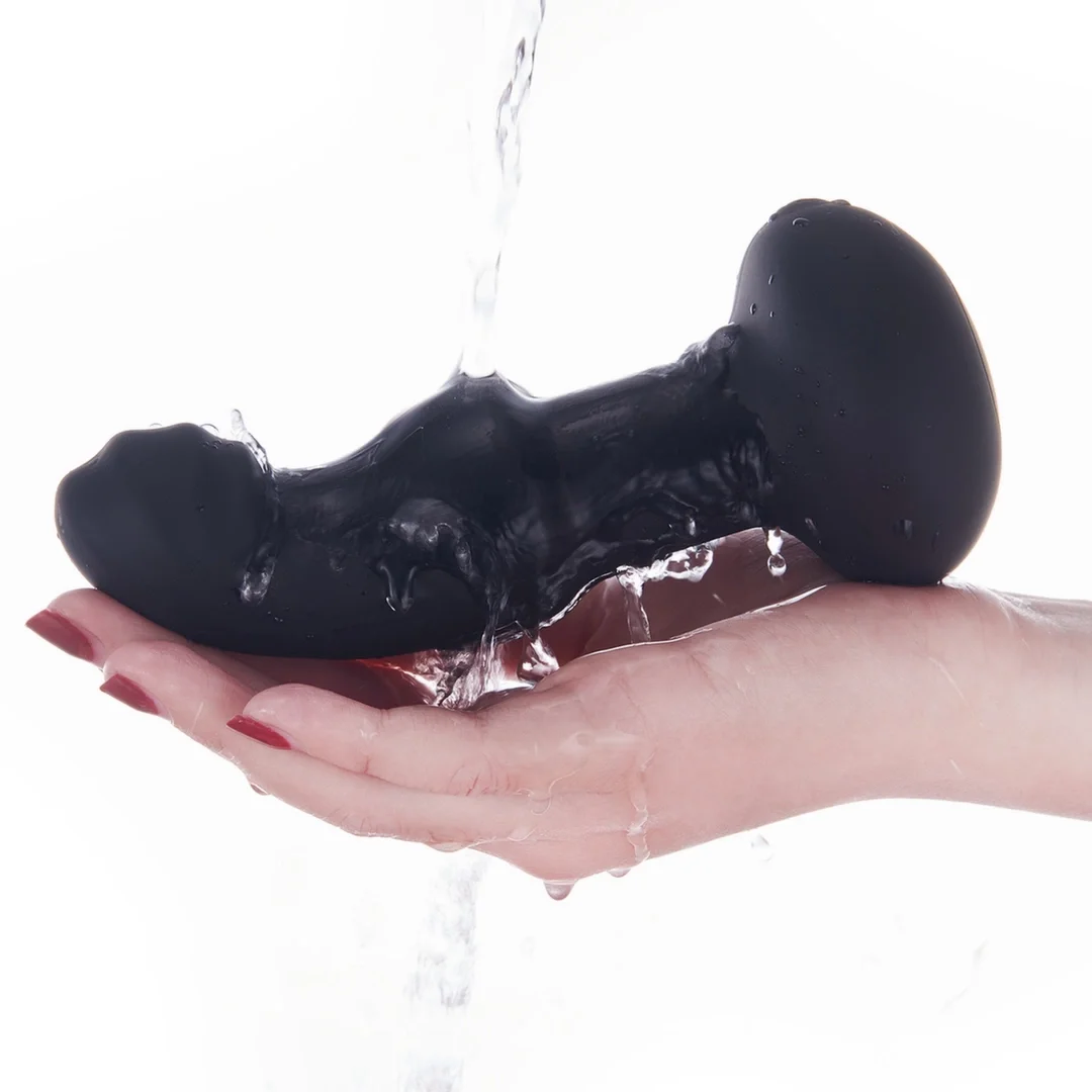 Nomi Tang Pluggy RC silikonowy masażer zdalny, 15,3 cm, USB, czarny — zdjęcie 4