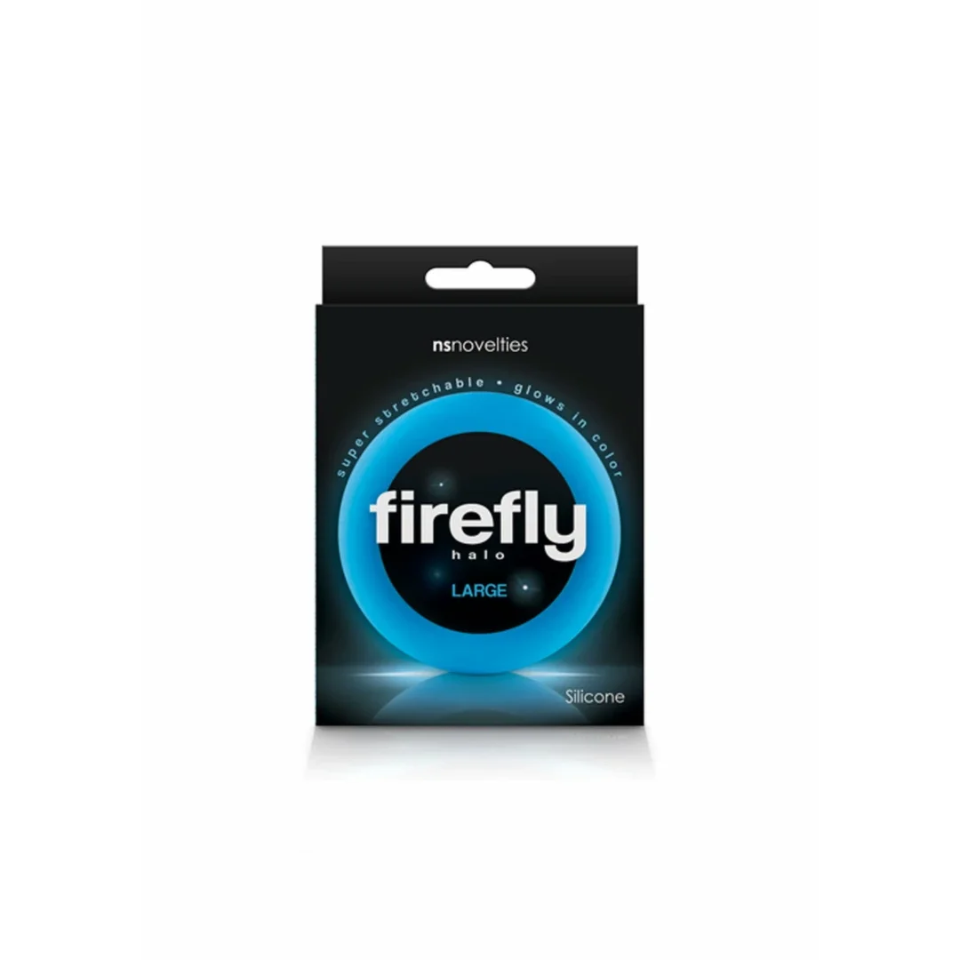 NS Novelties Firefly Halo Large 60 mm - silikonowy pierścień świecący w ciemności — zdjęcie 3