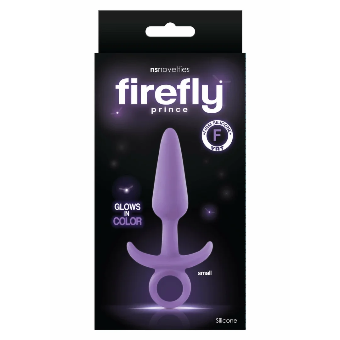 NS Novelties Firefly Prince Small silikonowy korek świecący w ciemności 7,6 cm — zdjęcie 2