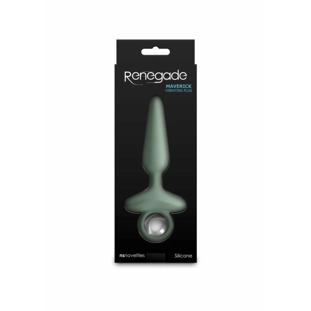NS Novelties Renegade Maverick - silikonowy wibrujący plug, 3 prędkości, ładowalny — zdjęcie 3