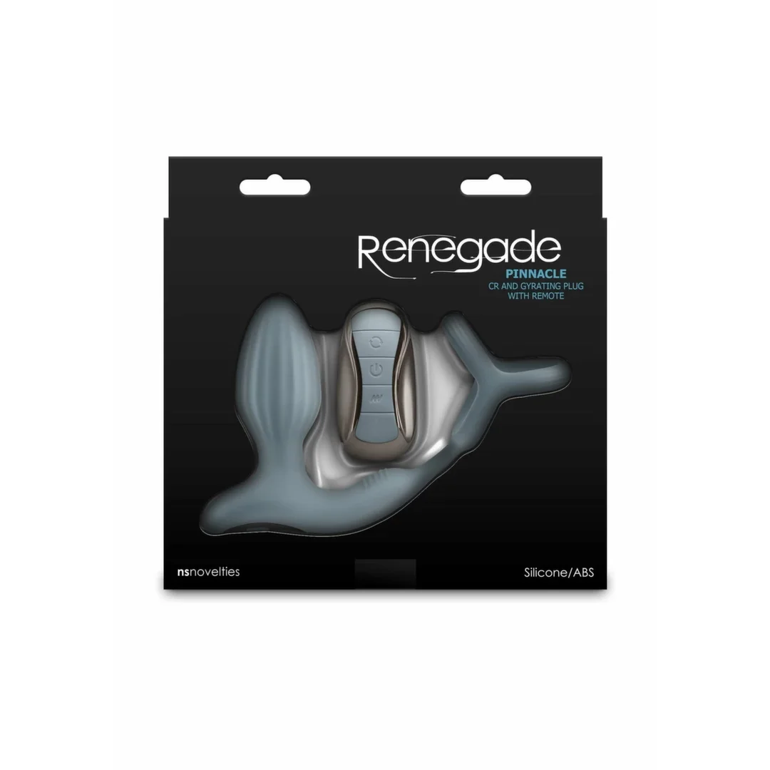 NS Novelties Renegade Pinnacle - silikonowy wibrujący korek z pierścieniem, pilot — zdjęcie 4