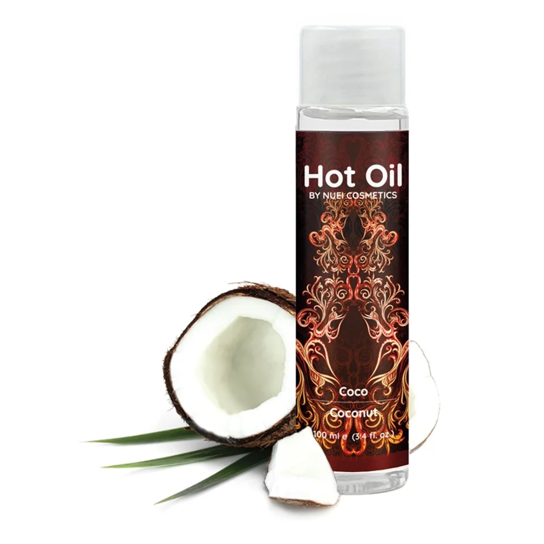 NUEI Hot Oil Kokosowy Rozgrzewający Olejek do Masażu 100ml Vegan — zdjęcie 2