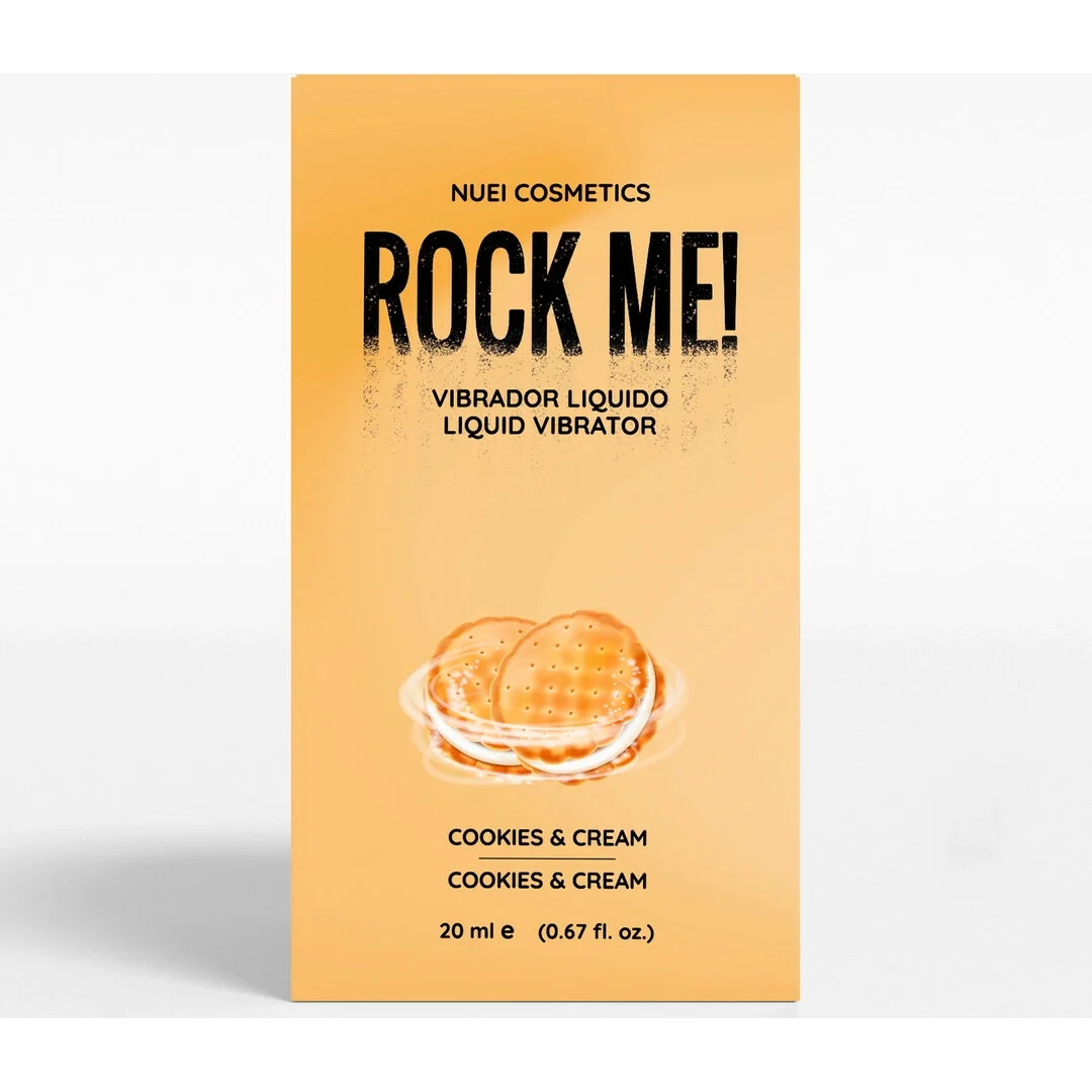 Nuei Rock Me! Żel stymulujący Cookies & Cream 20ml, efekt wibrujący — zdjęcie 3