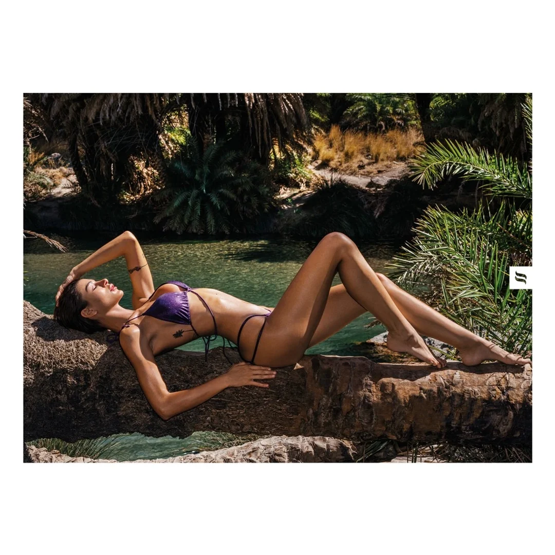 Obsessive Balitta Bikini fiolet połysk S - wygodny komplet kąpielowy — zdjęcie 4