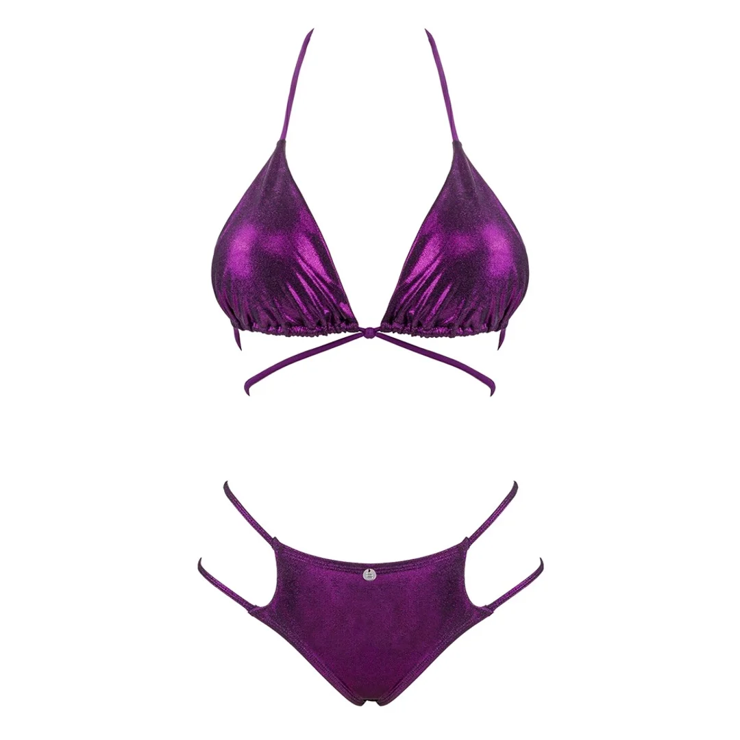 Obsessive Balitta Bikini fiolet połysk S - wygodny komplet kąpielowy — zdjęcie 6