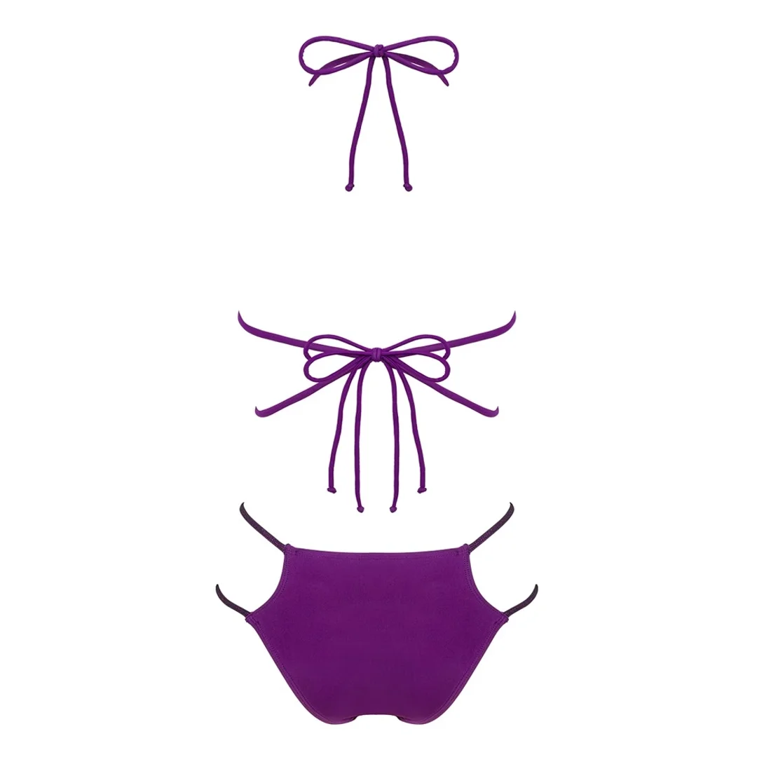 Obsessive Balitta Bikini fiolet połysk S - wygodny komplet kąpielowy — zdjęcie 7