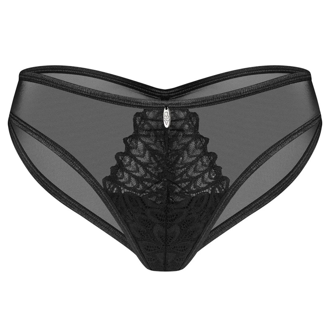 Obsessive Donarella figi czarne XL/2XL połprzezroczyste haftowane — zdjęcie 4