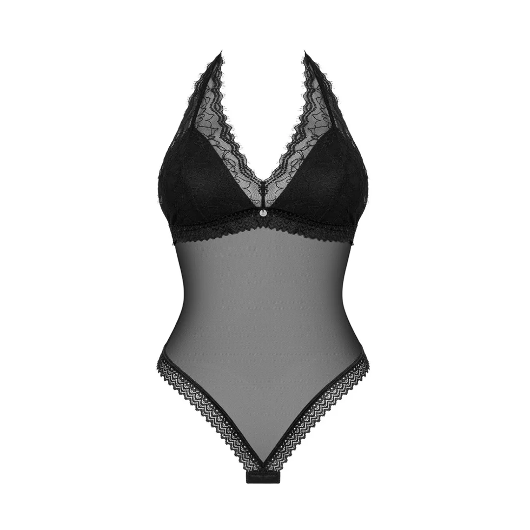 Obsessive Medilla Body czarne siateczkowe z koronką XL/2XL — zdjęcie 3