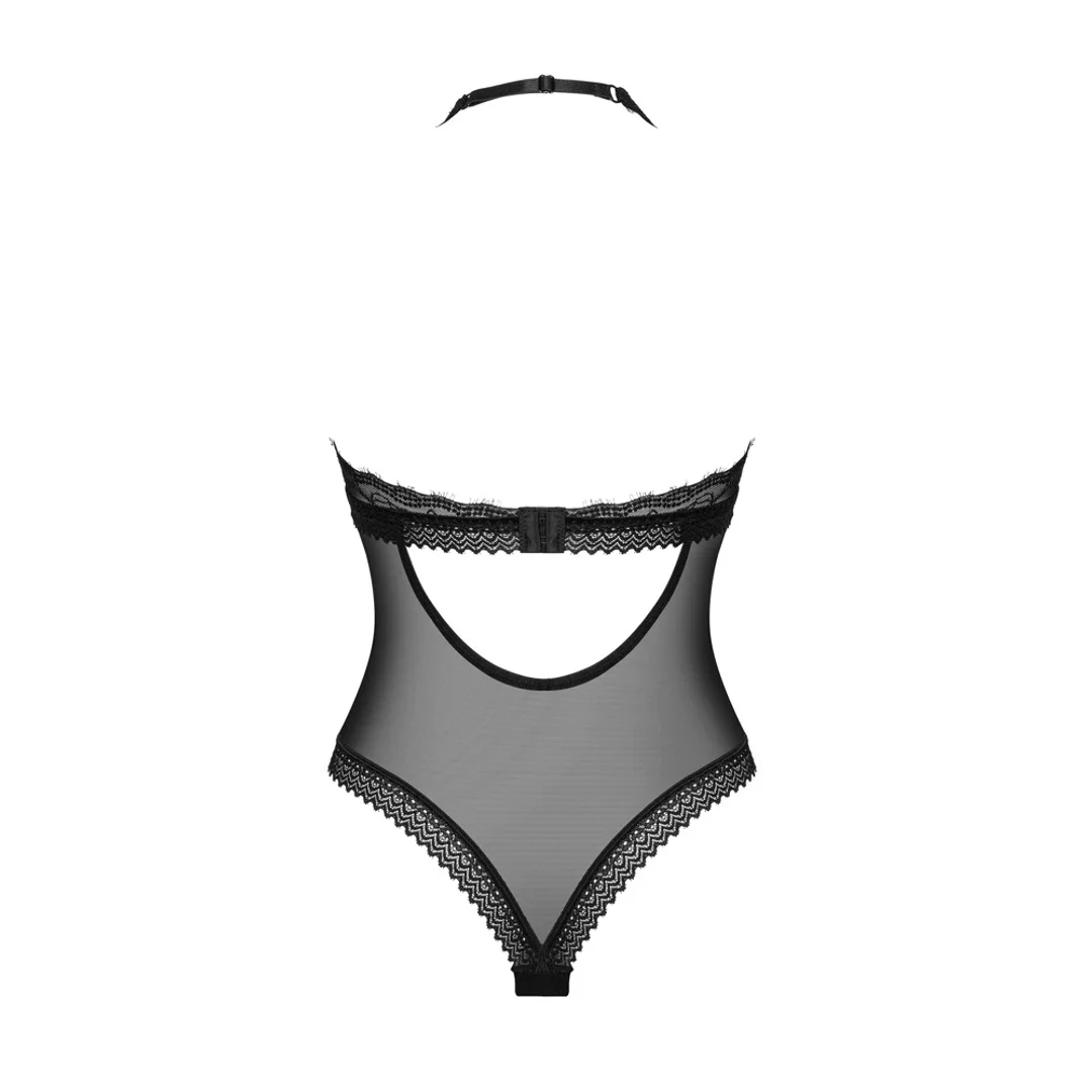 Obsessive Medilla Body czarne siateczkowe z koronką XL/2XL — zdjęcie 4