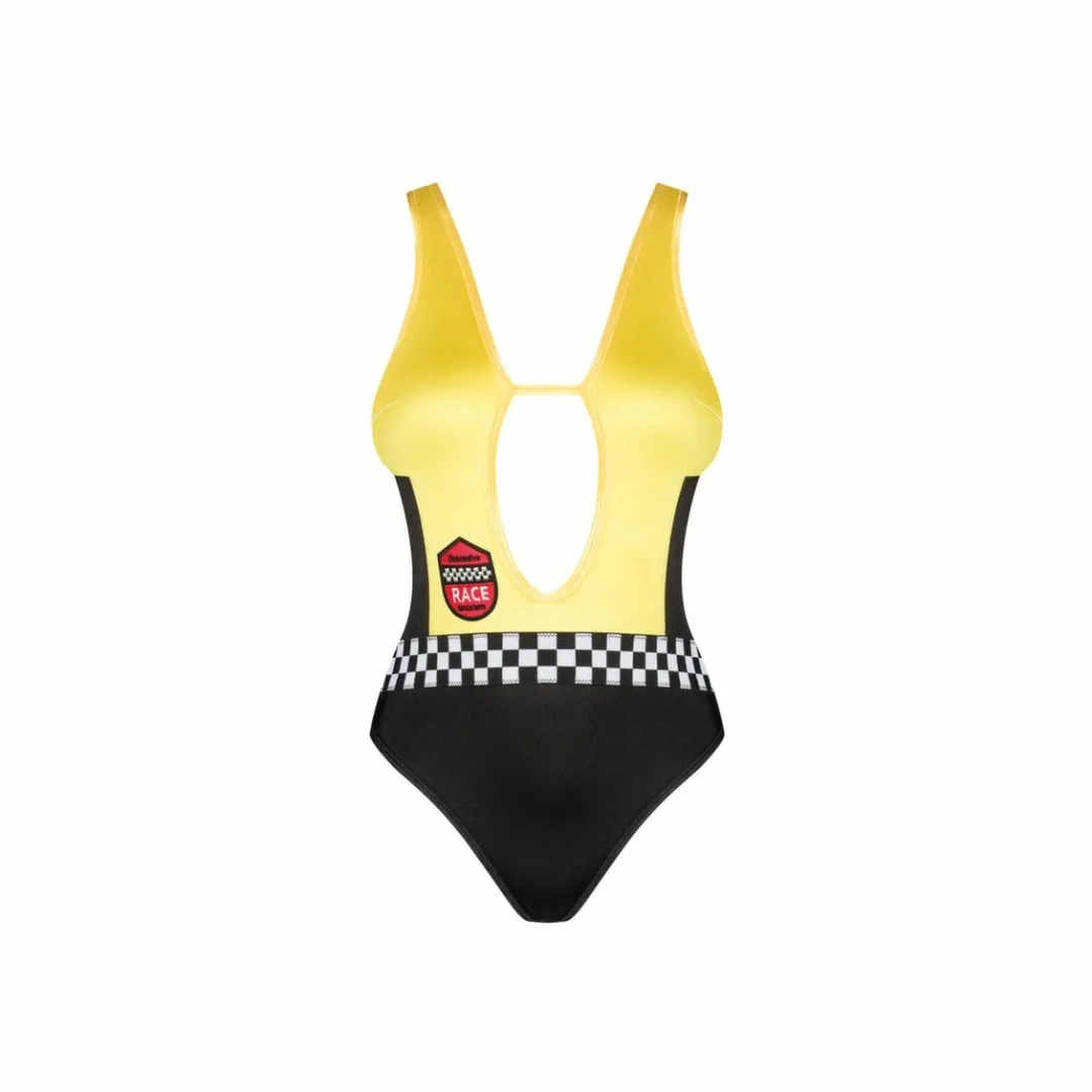 Obsessive Rallien Teddy Czarny - Sportowy Body z Regulacją XL/2XL — zdjęcie 3