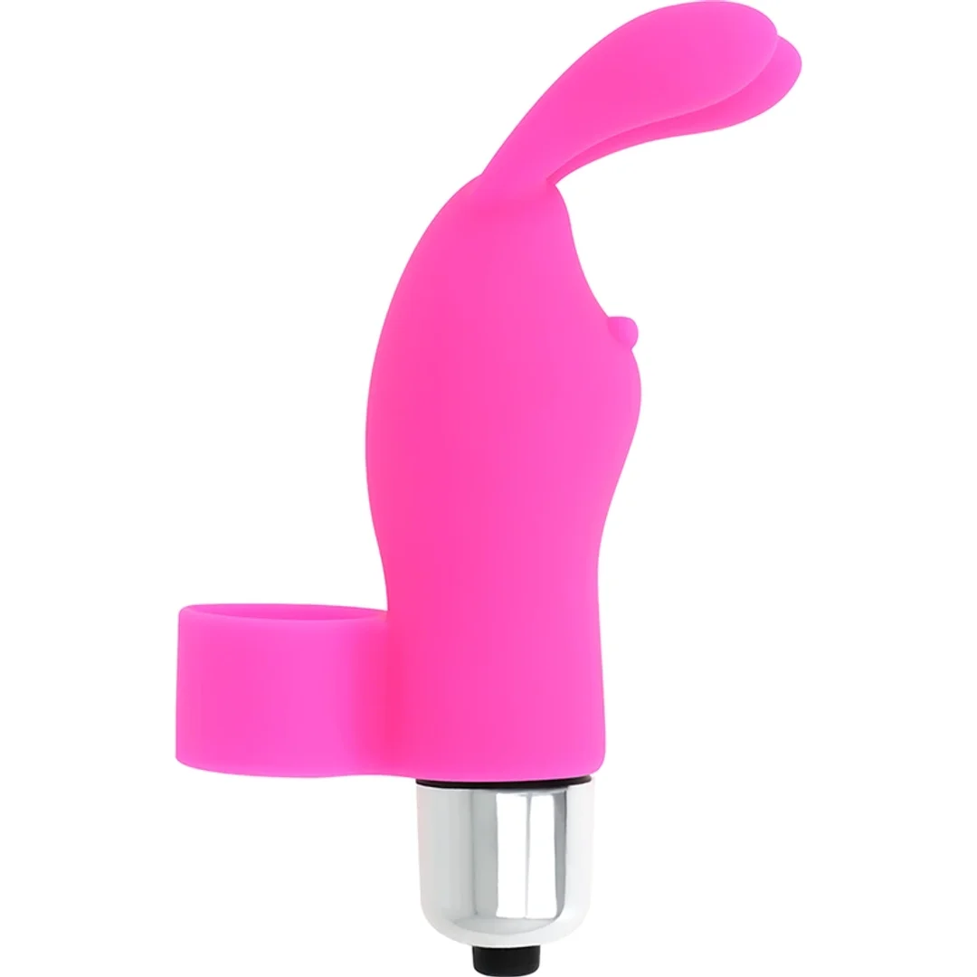 OHMAMA Finger Ring Krolik - Wibrujący naparstek silikonowy IPX6 9,8cm — zdjęcie 2