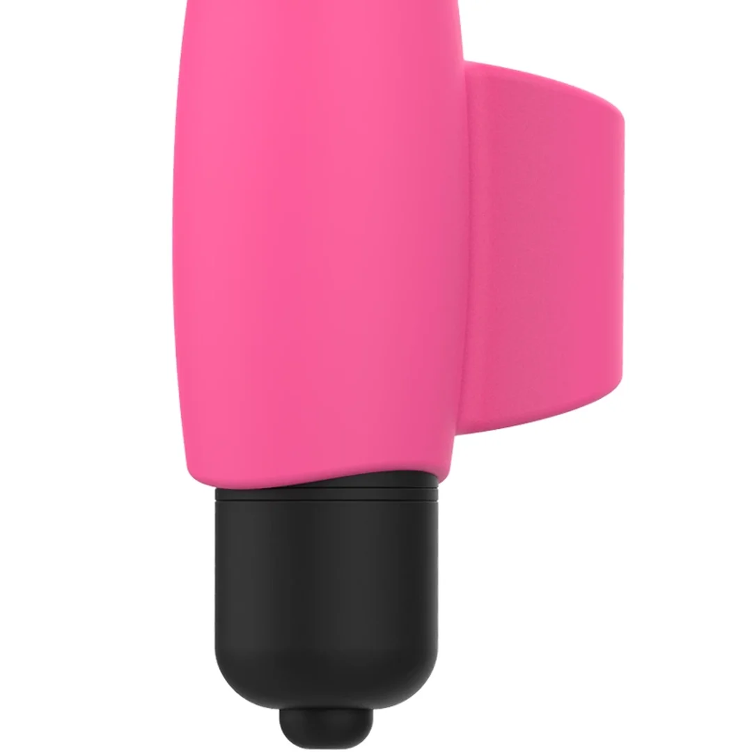 OHMAMA Finger Vibe Edycja Świąteczna - silikonowy mini masażer 89 mm rożowy — zdjęcie 2