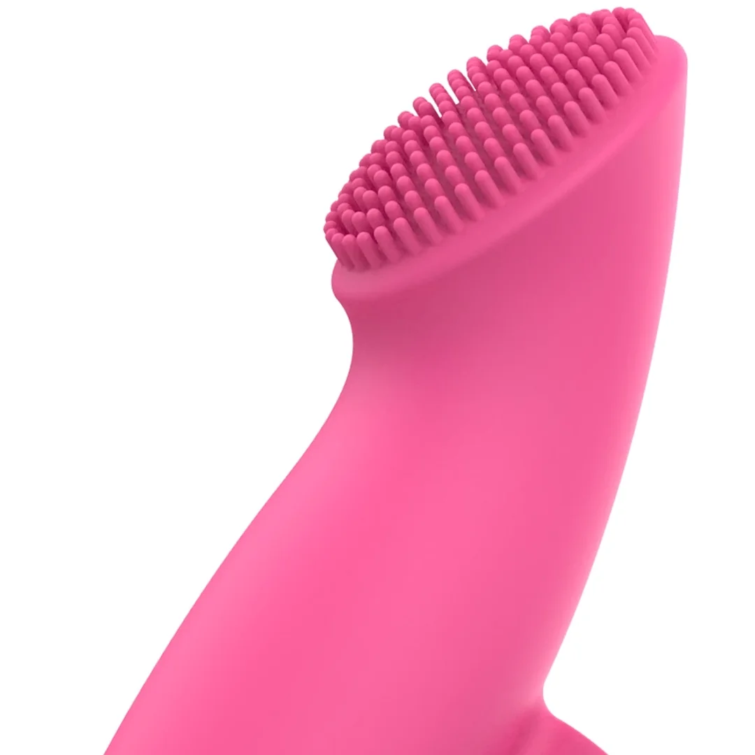 OHMAMA Finger Vibe Edycja Świąteczna - silikonowy mini masażer 89 mm rożowy — zdjęcie 4