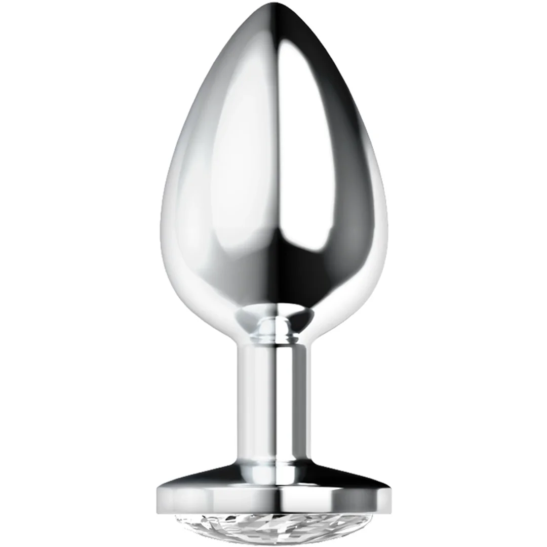 OHMAMA Korek aluminiowy z kryształem L, 4x9cm, elegancki design — zdjęcie 2