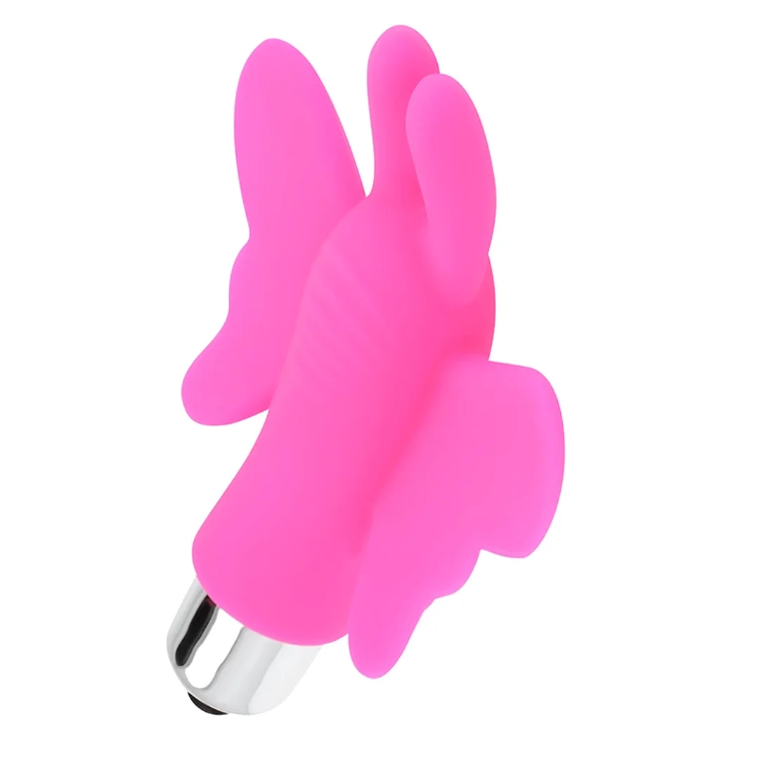 OHMAMA Motyl Stymulujący - Nakładka Wibrująca ABS/Silikon 10x7,3 cm — zdjęcie 2