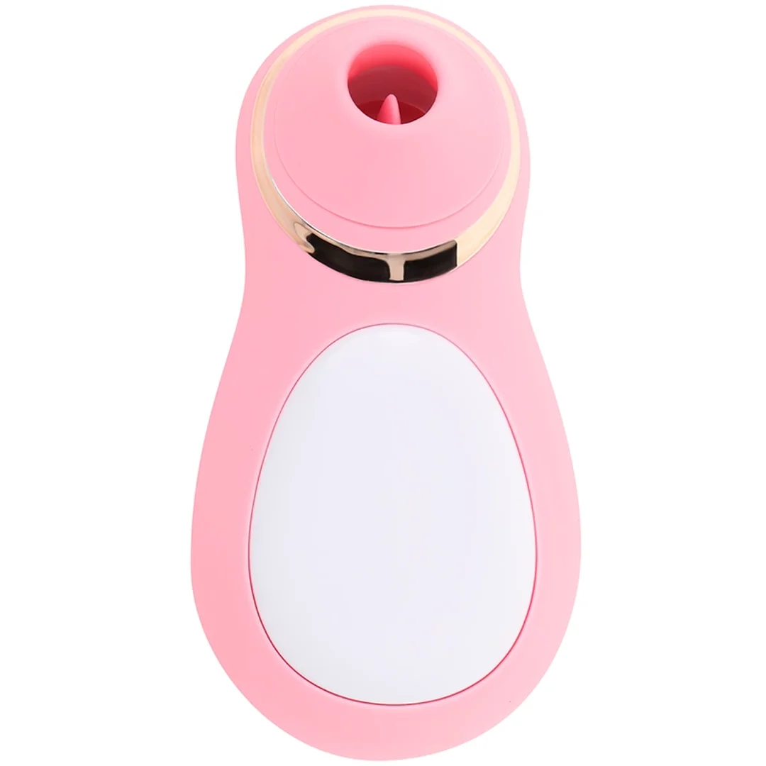 Ohmama Stymulator Clitoralny 10 Trybow Luksusowy Design Biało-Złoty — zdjęcie 5