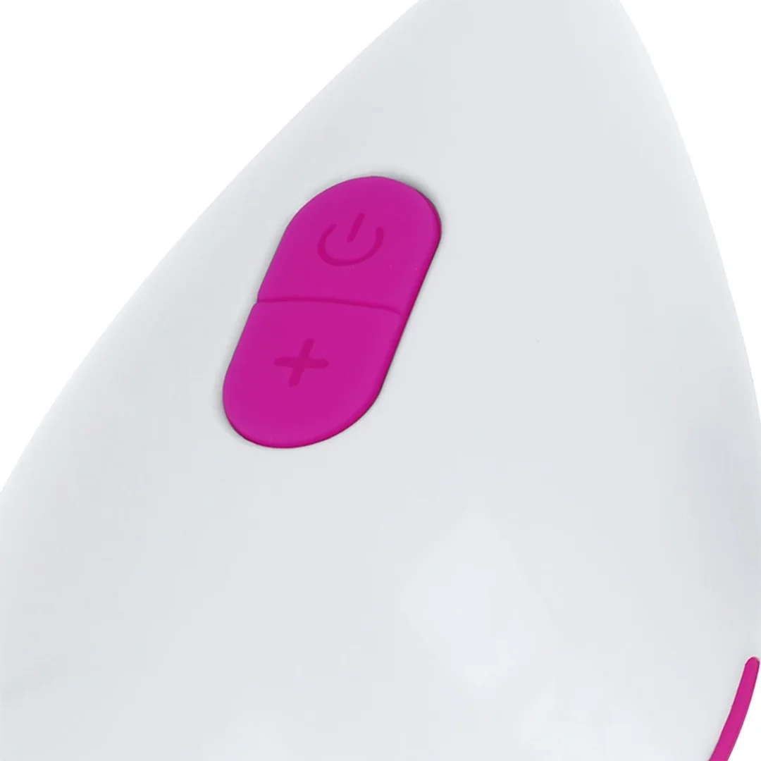 OHMAMA Teksturowane Jajko Wibrujące 10 Trybow Fioletowo-Białe USB — zdjęcie 4