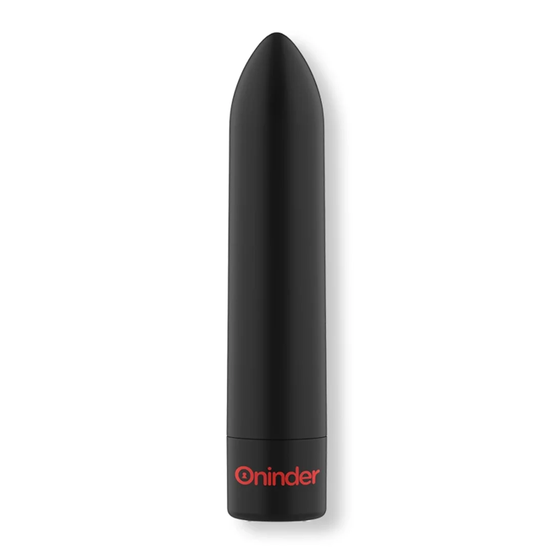 ONINDER Berlin - kulowy model wibrujący, czarny, 9 trybow, aplikacja, 8,5 cm — zdjęcie 5