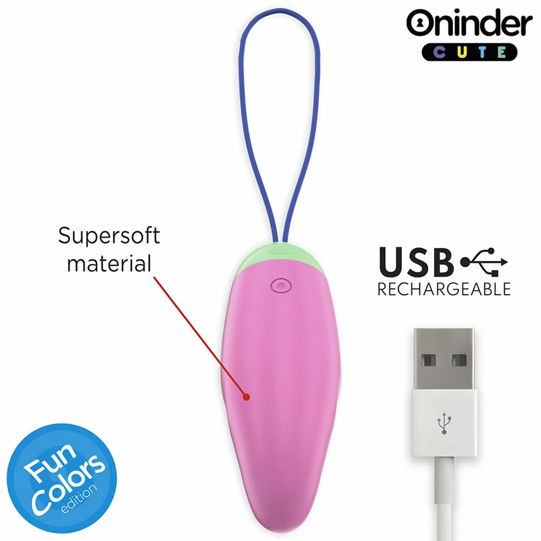 ONINDER CUTE Jajko Wibrujące 360° App IPX7 Silikonowe Kolorowe USB — zdjęcie 5