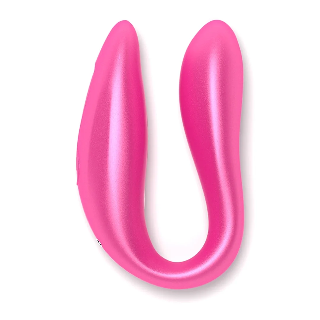 ONINDER Double Pleasure Pink - Stymulator z Aplikacją, IPX7, 2 Silniki — zdjęcie 4