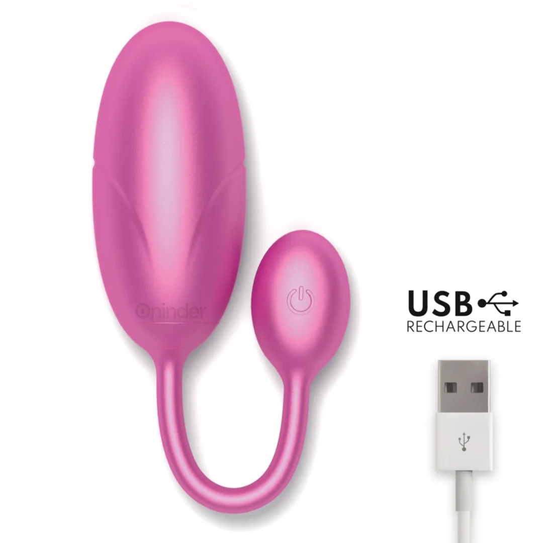 ONINDER Tokyo Rożowy System Wibracyjny z Aplikacją 7,5x3,2cm IPX7 — zdjęcie 5