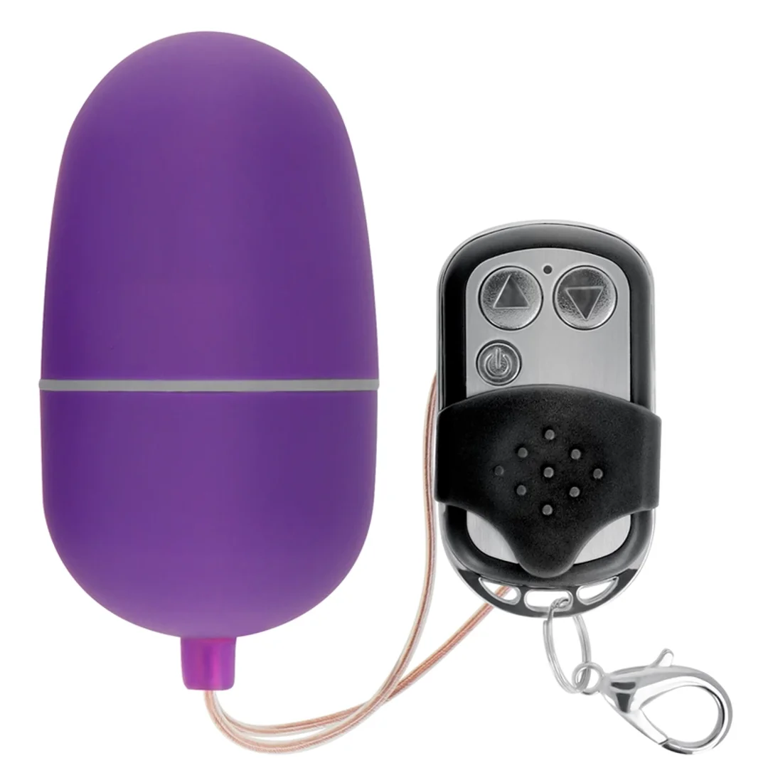 ONLINE Jajko Wibrujące z Pilotem 10 Trybow Fioletowe ABS 6cm — zdjęcie 3