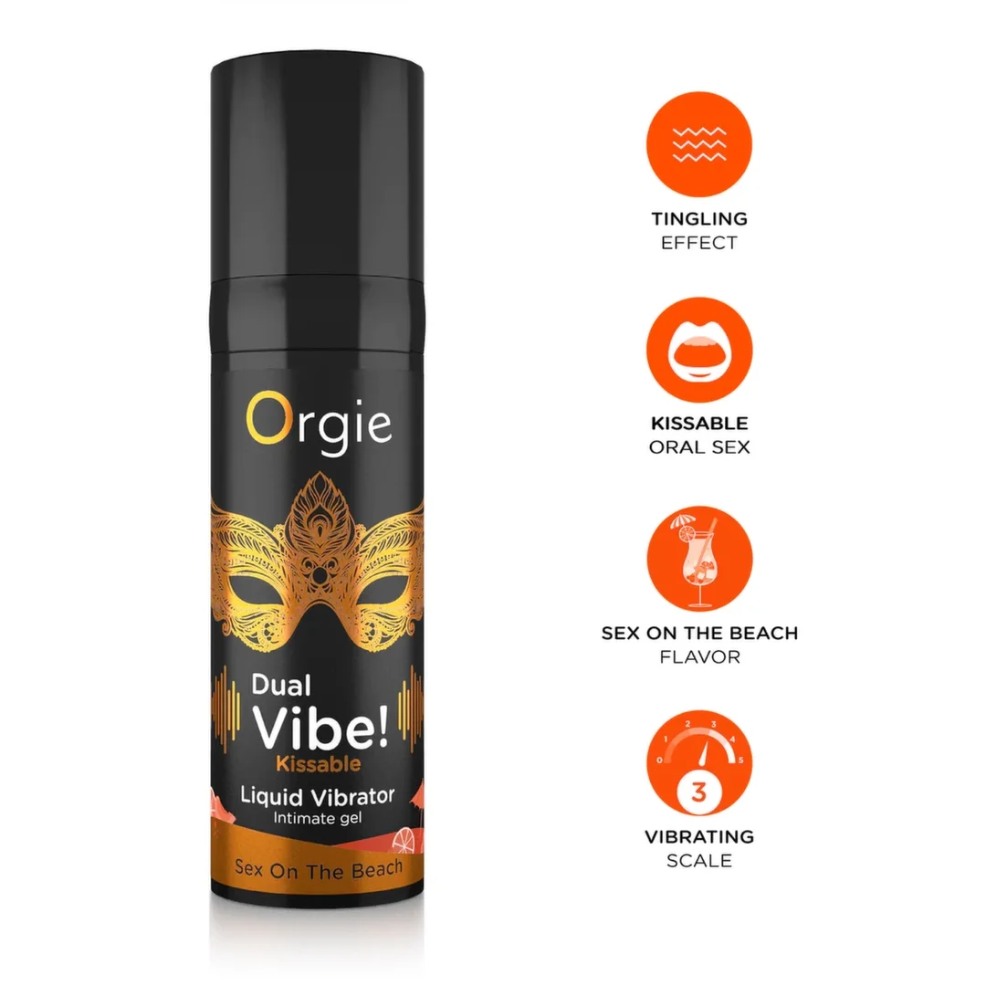 Orgie Dual Vibe! Koktajl smakowy Sex On The Beach, żel aromatyczny 30 ml — zdjęcie 4
