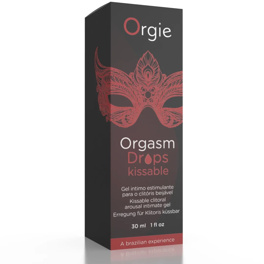 Orgie Orgasm Drops Kissable 30ml - krople stymulujące o smaku do aplikacji — zdjęcie 2