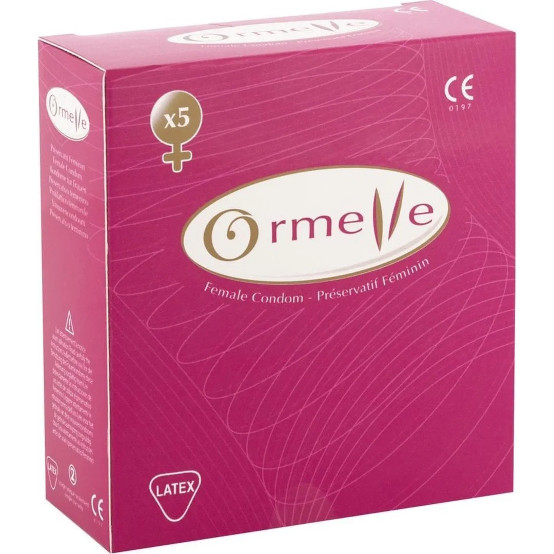 Ormelle Vrouwencondoom 5 szt. - kobieca ochrona, nawilżane, lateksowe — zdjęcie 5