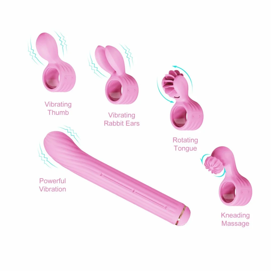 OTOUCH Magic Stick S1 Pink - Wielofunkcyjne urządzenie do masażu 4w1 — zdjęcie 6