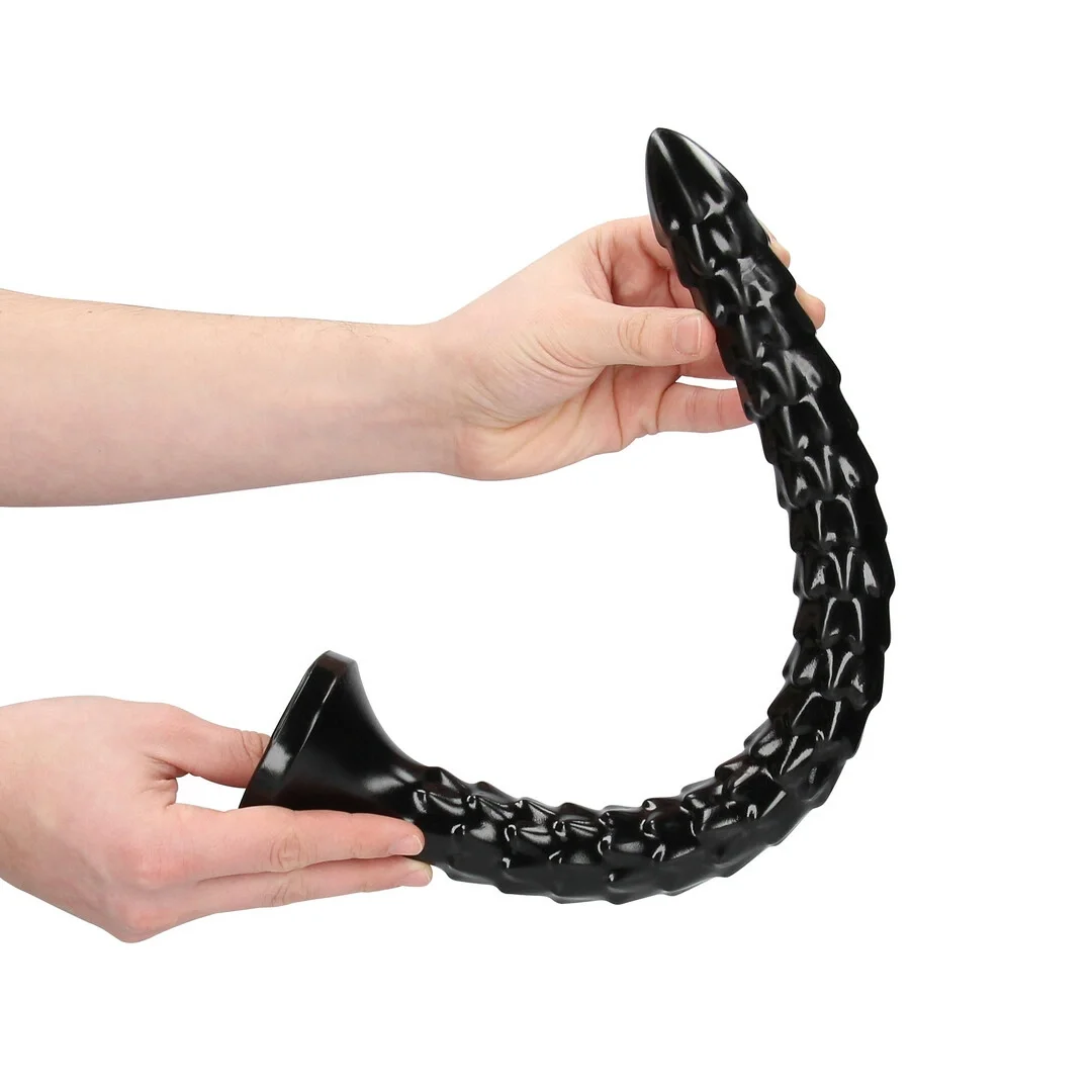 OUCH! Anal Snake 40 cm - elastyczny model z łuskowatą teksturą — zdjęcie 5