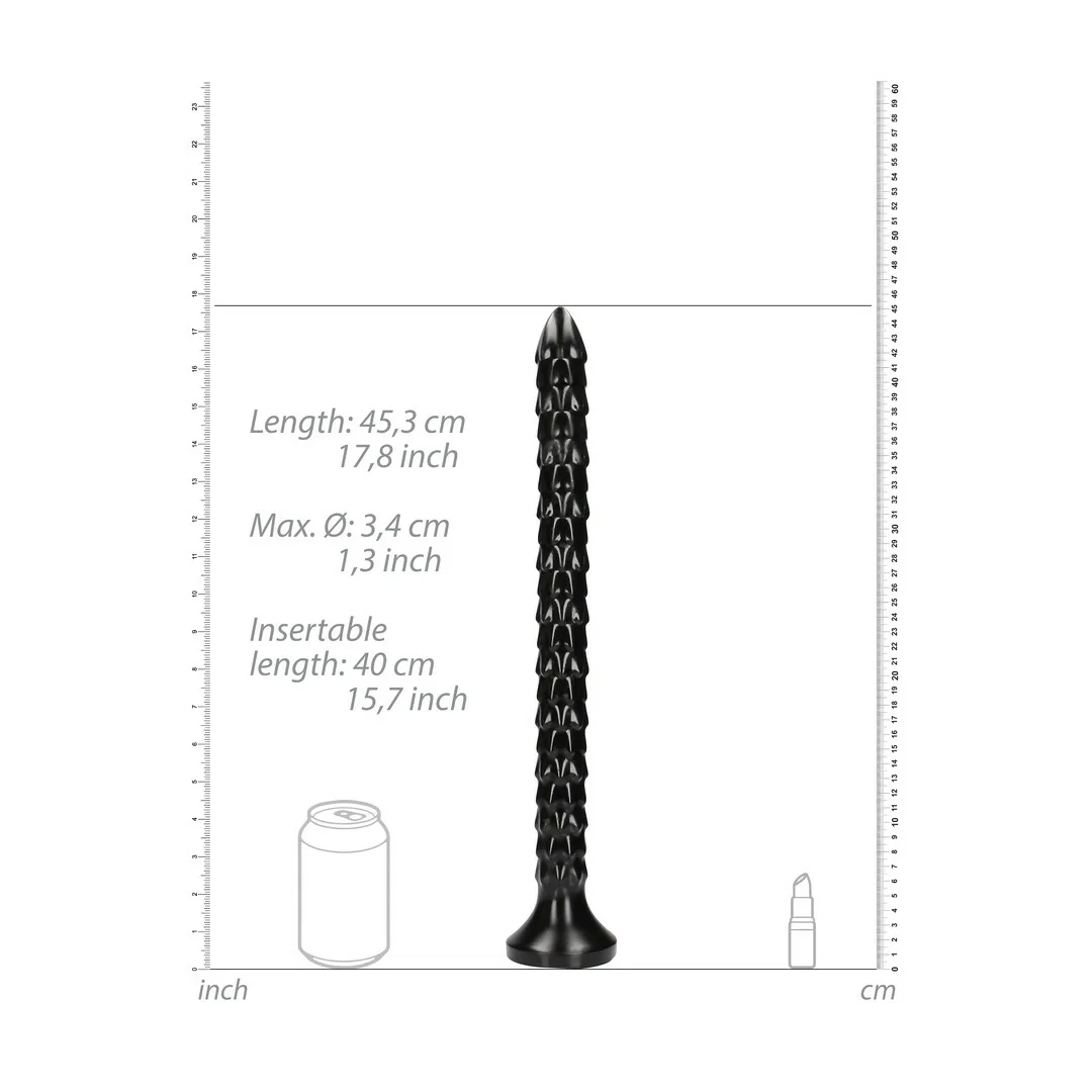 OUCH! Anal Snake 40 cm - elastyczny model z łuskowatą teksturą — zdjęcie 6
