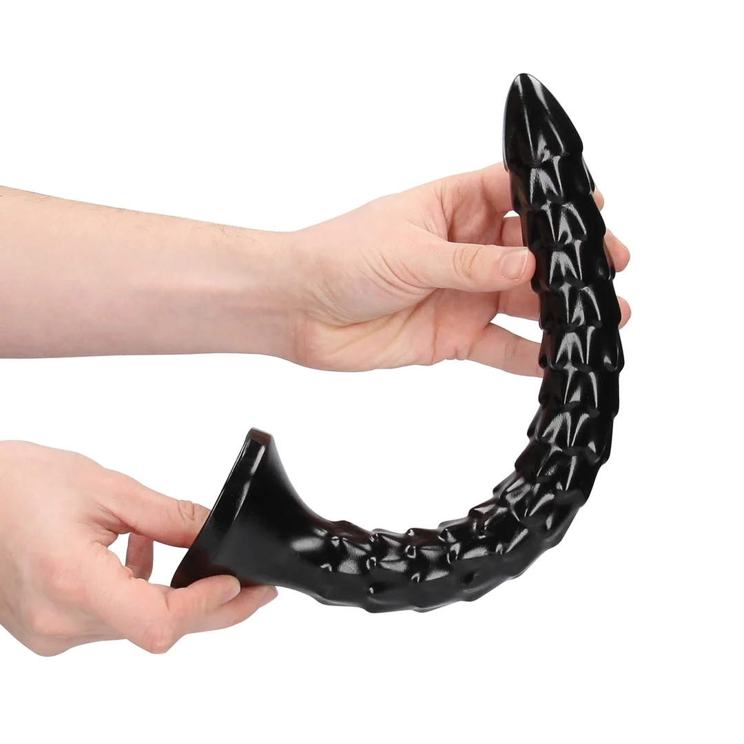 OUCH! Anal Snake Łuskowaty model 30 cm, elastyczny, przyssawka — zdjęcie 3