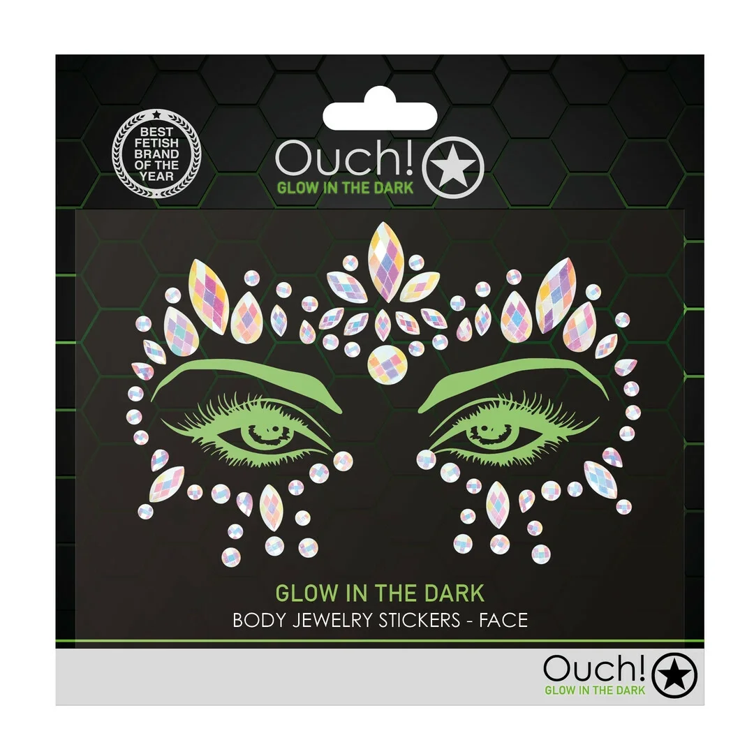 Ouch! by Shots Biżuteria na twarz samoprzylepna Bling Sticker wzor 2 — zdjęcie 2