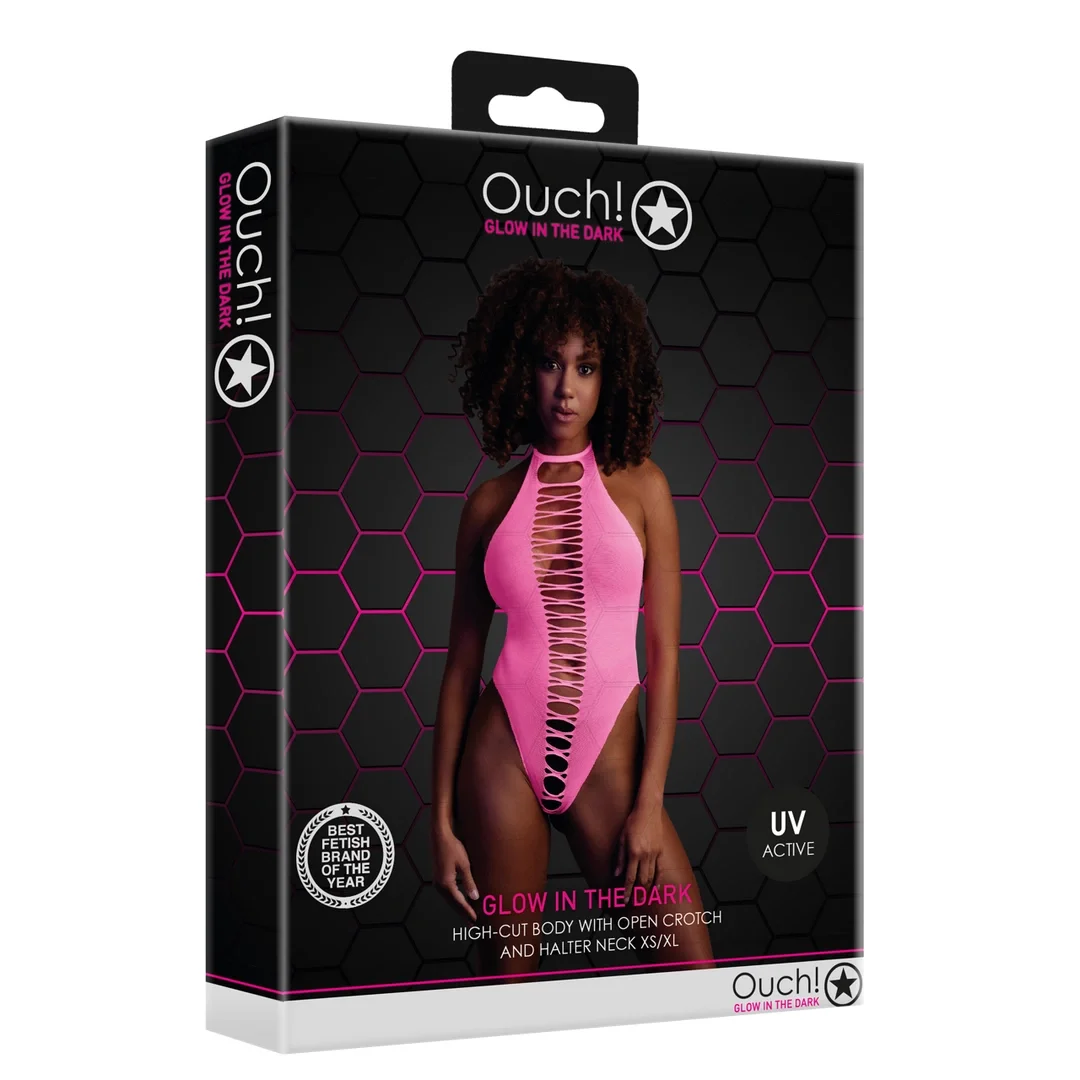 Ouch! by Shots Body Neon High Cut XS/L UV Aktywny Rożowy — zdjęcie 2