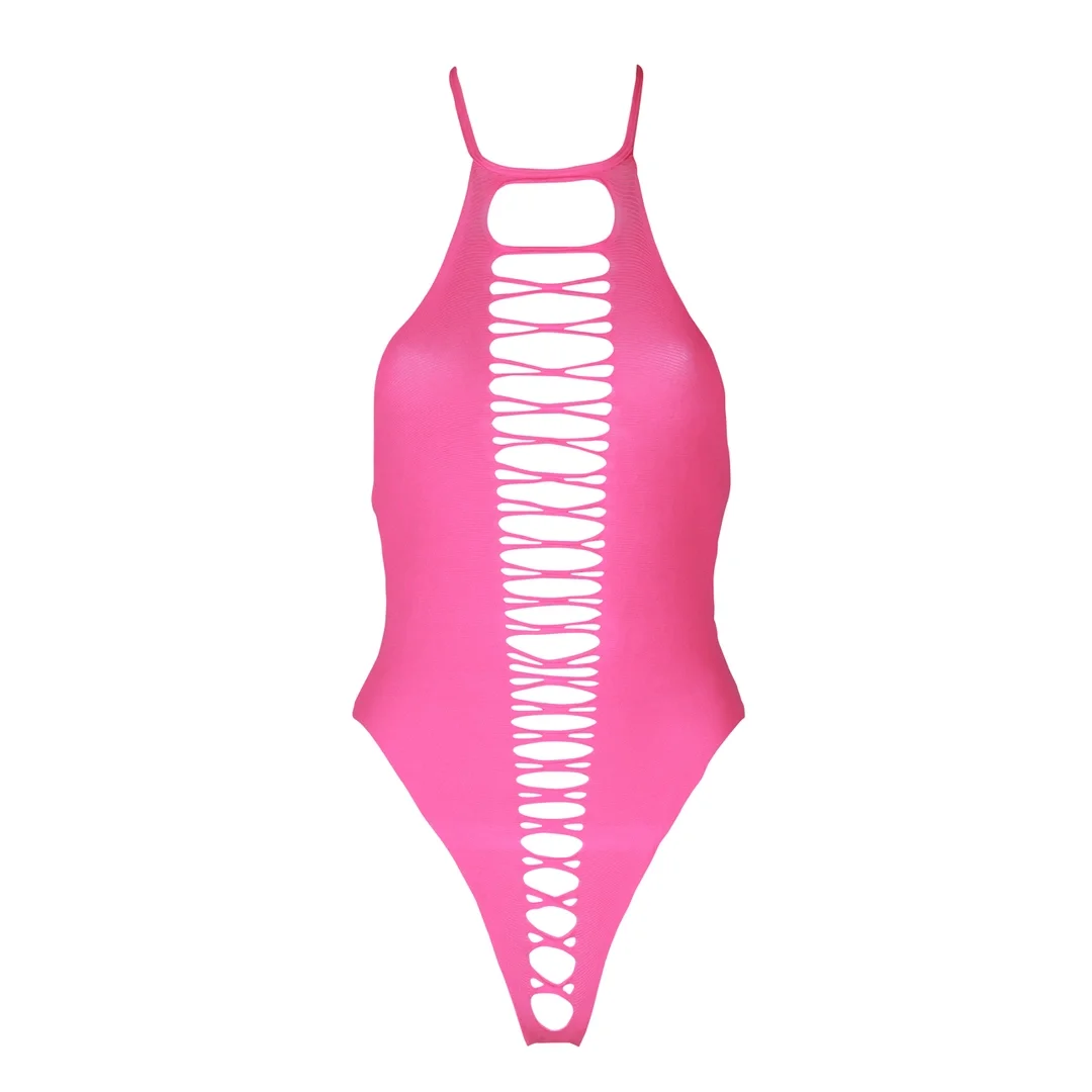 Ouch! by Shots Body Neon High Cut XS/L UV Aktywny Rożowy — zdjęcie 4