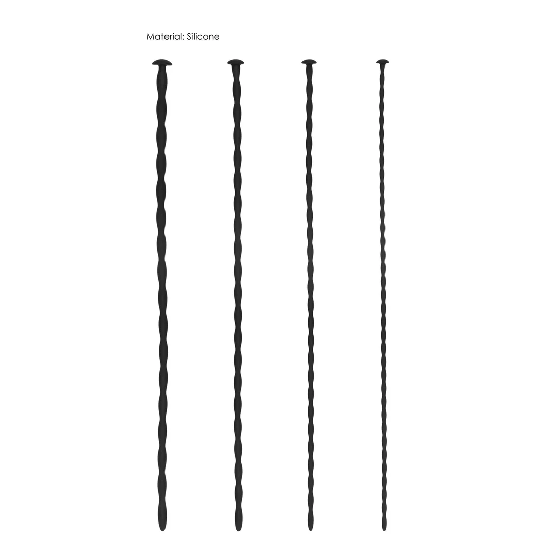 Ouch! by Shots Zestaw silikonowych spiralnych zaślepek 4 rozmiary 30 cm — zdjęcie 4