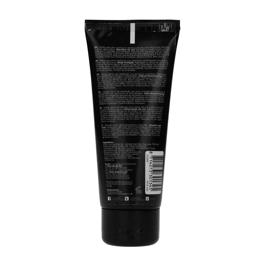 Ouch! Delay Gel 100 ml - żel intymny wydłużający czas działania — zdjęcie 2