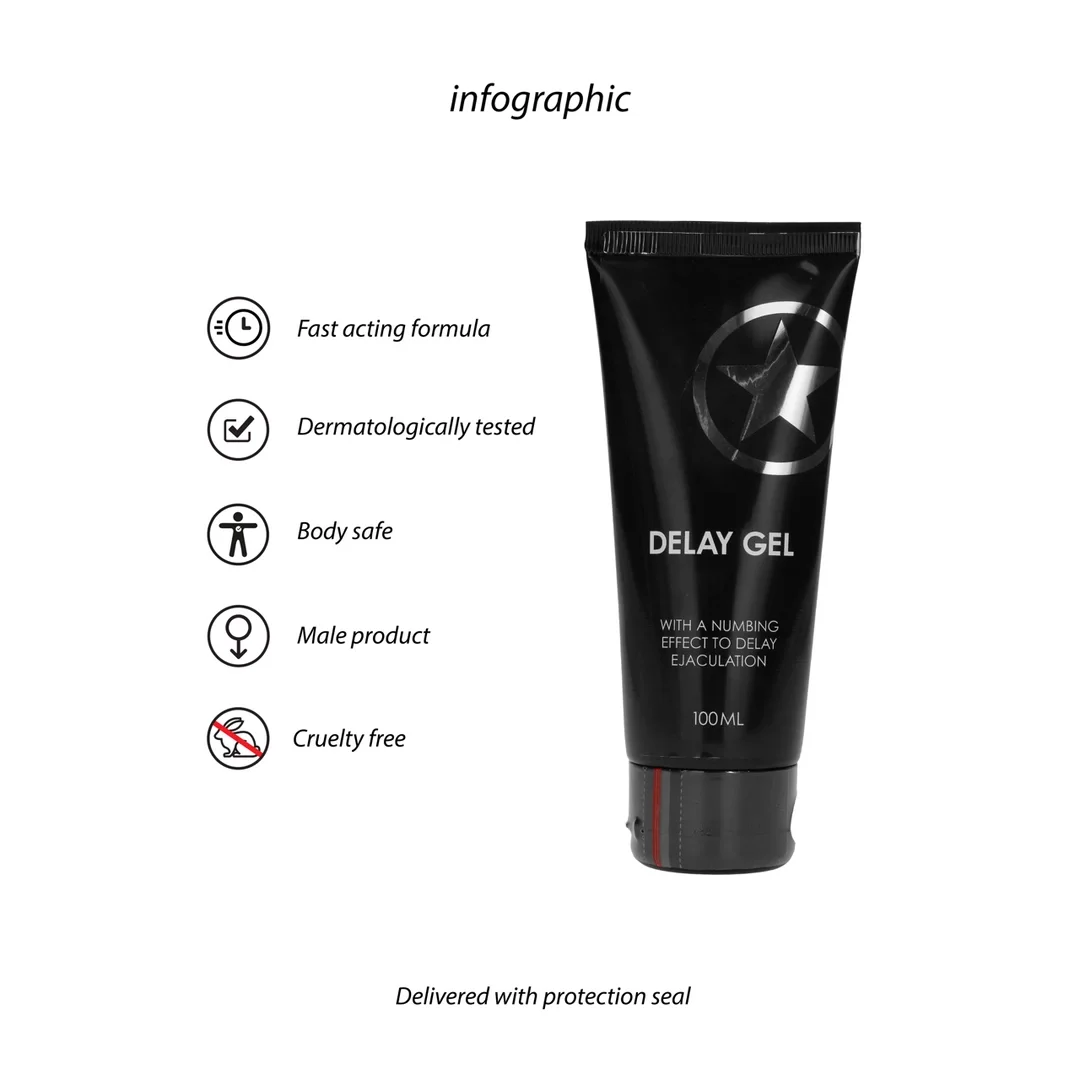 Ouch! Delay Gel 100 ml - żel intymny wydłużający czas działania — zdjęcie 4