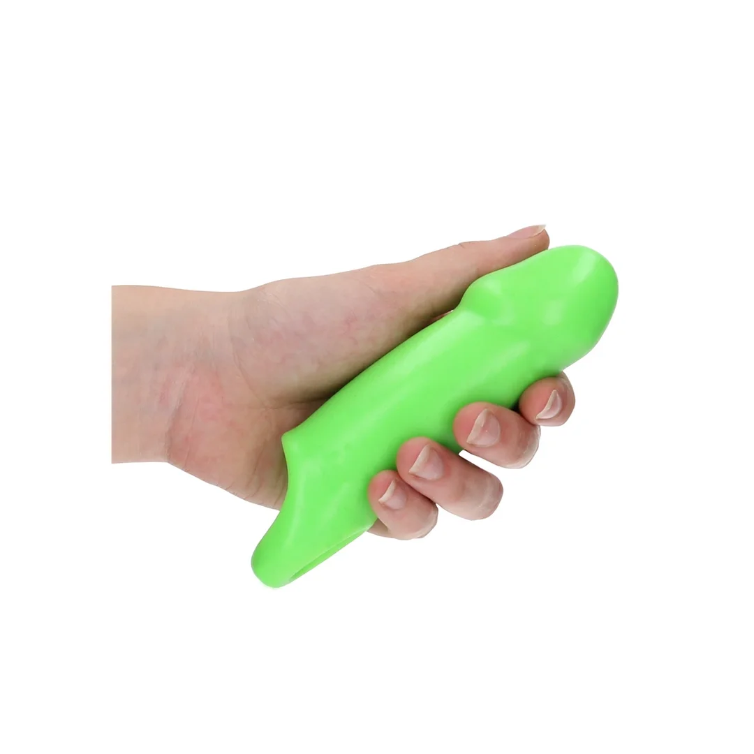 Ouch! Glow in the Dark - elastyczna nakładka świecąca, gruba, zielona — zdjęcie 2