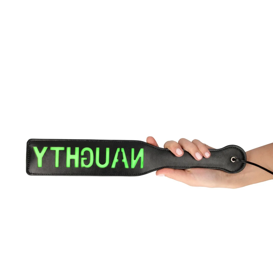 Ouch! Glow in the Dark - fluorescencyjne wiosło z napisem NAUGHTY — zdjęcie 7